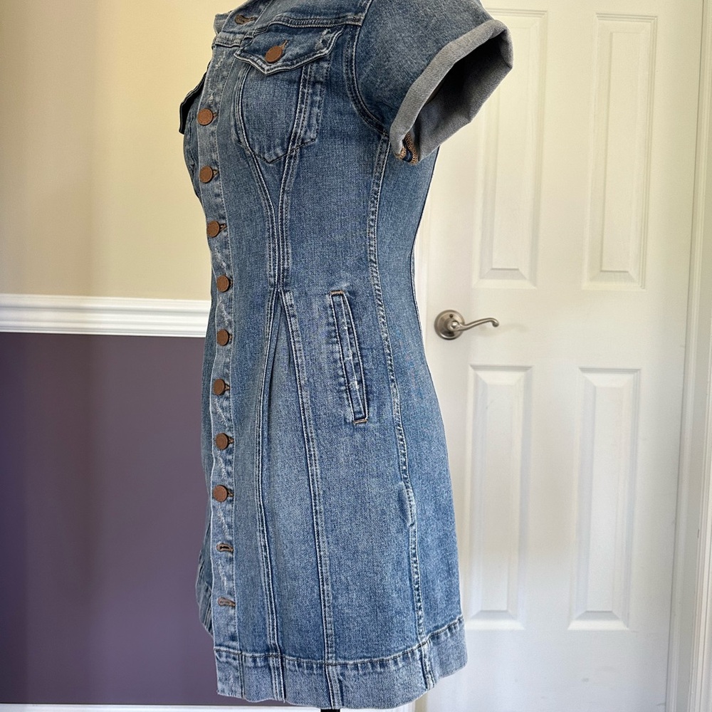 Denim / Jean Button up Dress - Picture 5 of 5